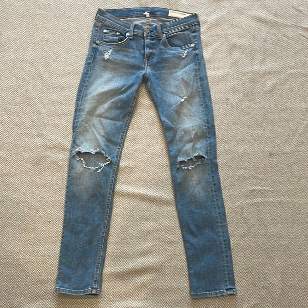 Rag & Bone Capri Distressed Skinny Jean Woman’s Size 26